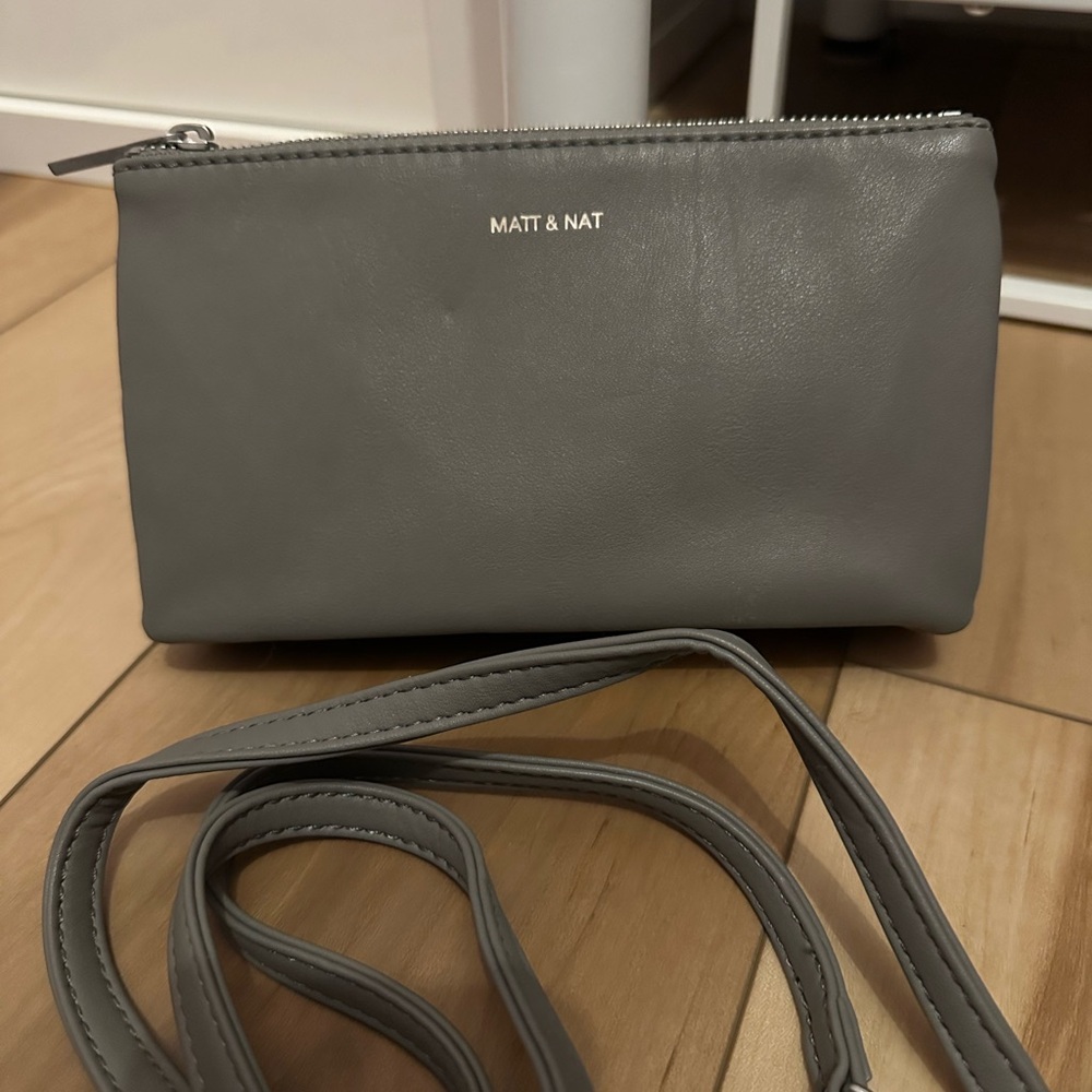 Matt & Nat Gray Crossbody Bag